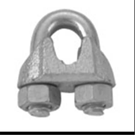Tool Time T7670409 0.06 in. Galvanized Wire Rope Clip, 10PK TO3562243